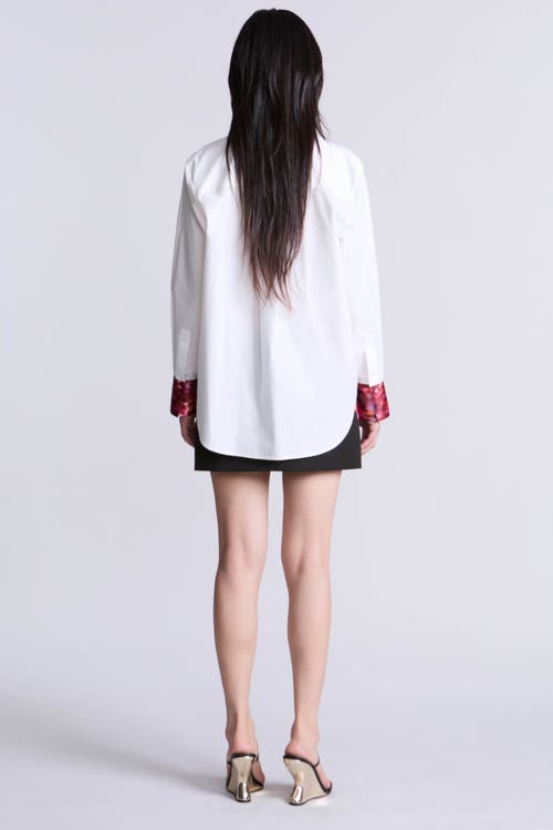 Bcbg Oversize Shirt In White