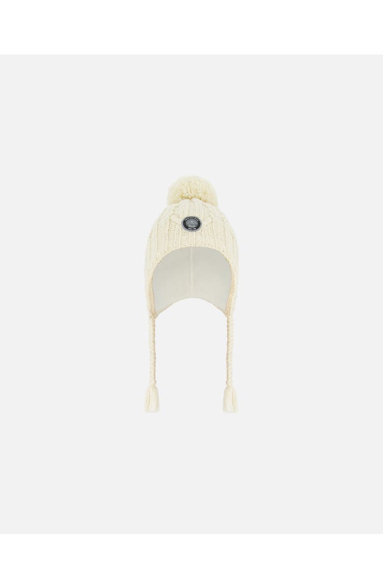 Deux par Deux Kids Unisex Peruvian Knit Hat Off White, Main, color, 