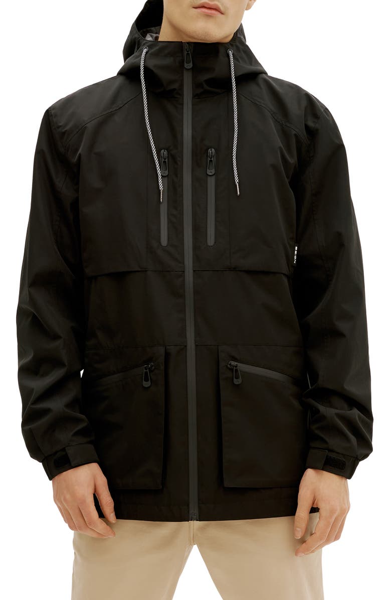 Noize Bonded Water Resistant Raincoat, Main, color, 
