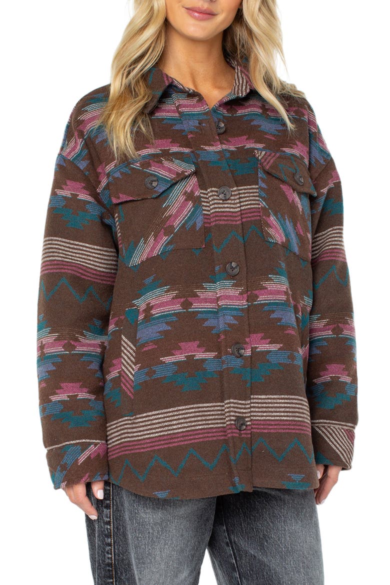Overlander Quilted Shirt Jacket, Main, color, CHESTNUT