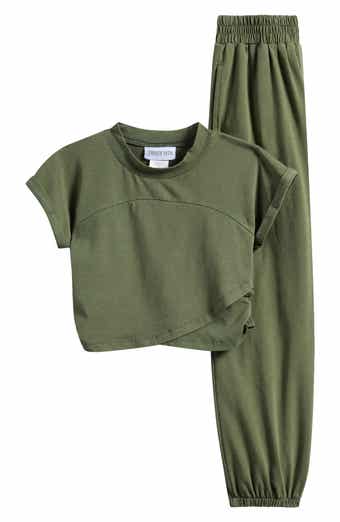 Kids' Washed Knit T-Shirt & Joggers Set