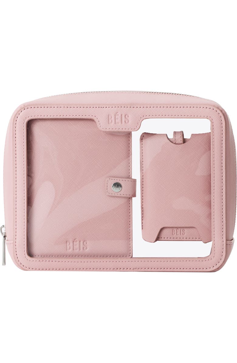 Béis The Passport Holder & Luggage Tag Set, Alternate, color, Atlas Pink