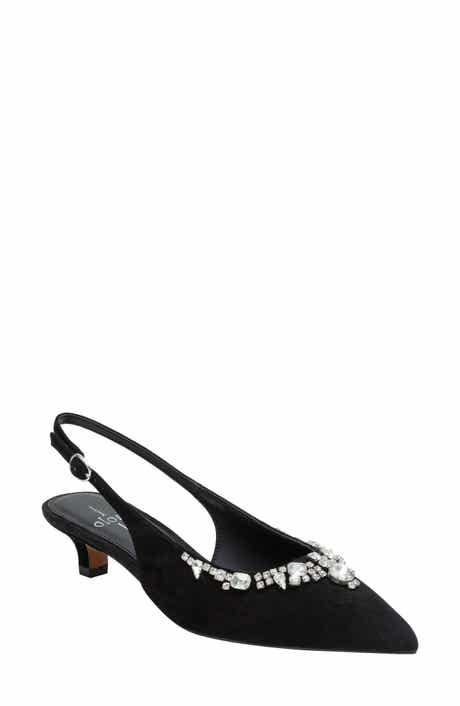 Linea Paolo Crystal Embellished Slingback Pump