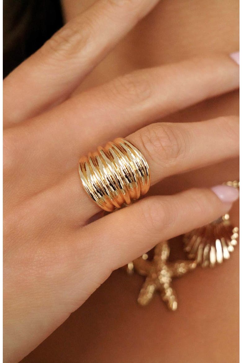 Stacked Band Ring, Alternate, color, GOLD