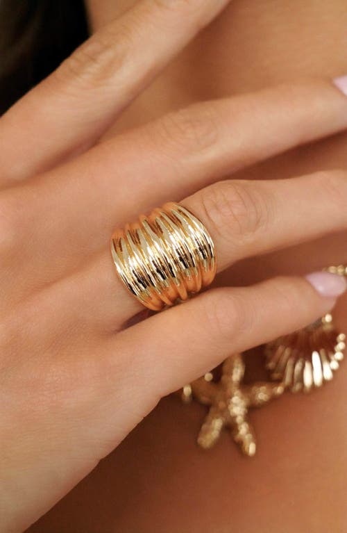 Ettika Stacked Band Ring In Gold