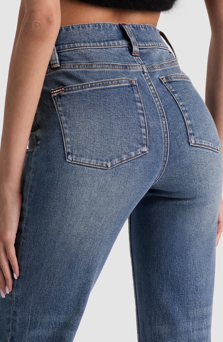 Alice + Olivia Fierce Slim Straight Leg Jeans, Alternate, color, Brooklyn Blue