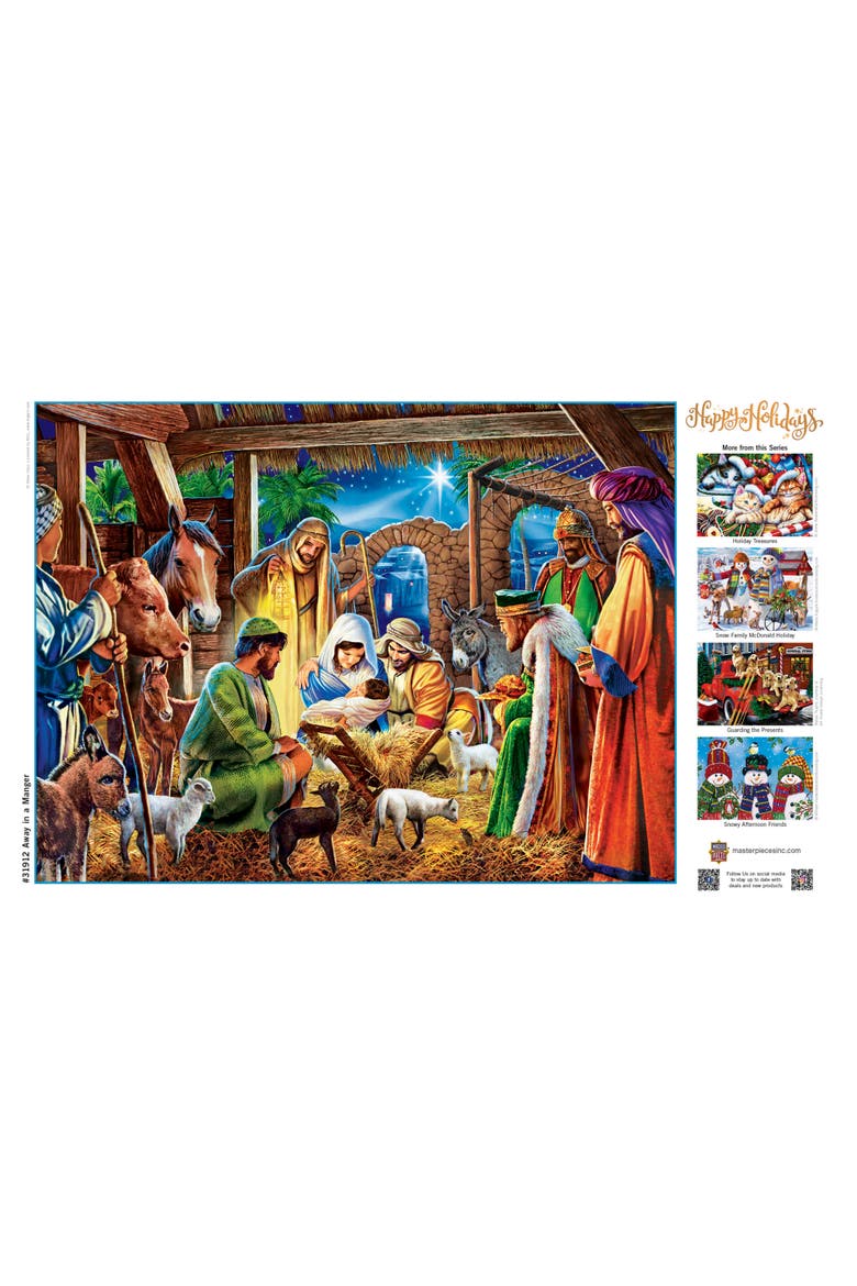 Away in a Manger 300pc Jigsaw Puzzle, Alternate, color, Multicolor