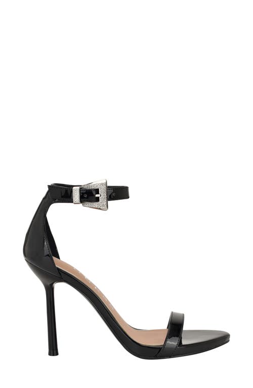 Guess Insraa Ankle Strap Stiletto Sandal In Black
