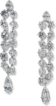 Nadri Riviera Double Linear Drop Earrings