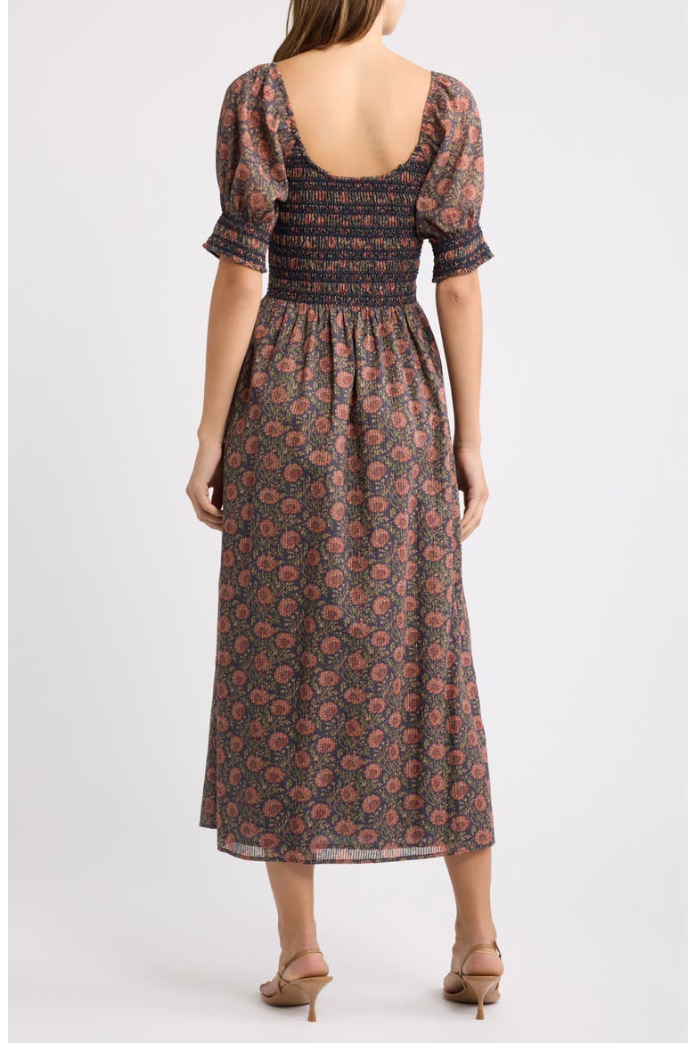 Madeline Nap Midi Dress, Alternate, color, CHRYSANTHEMUM CHINTZ