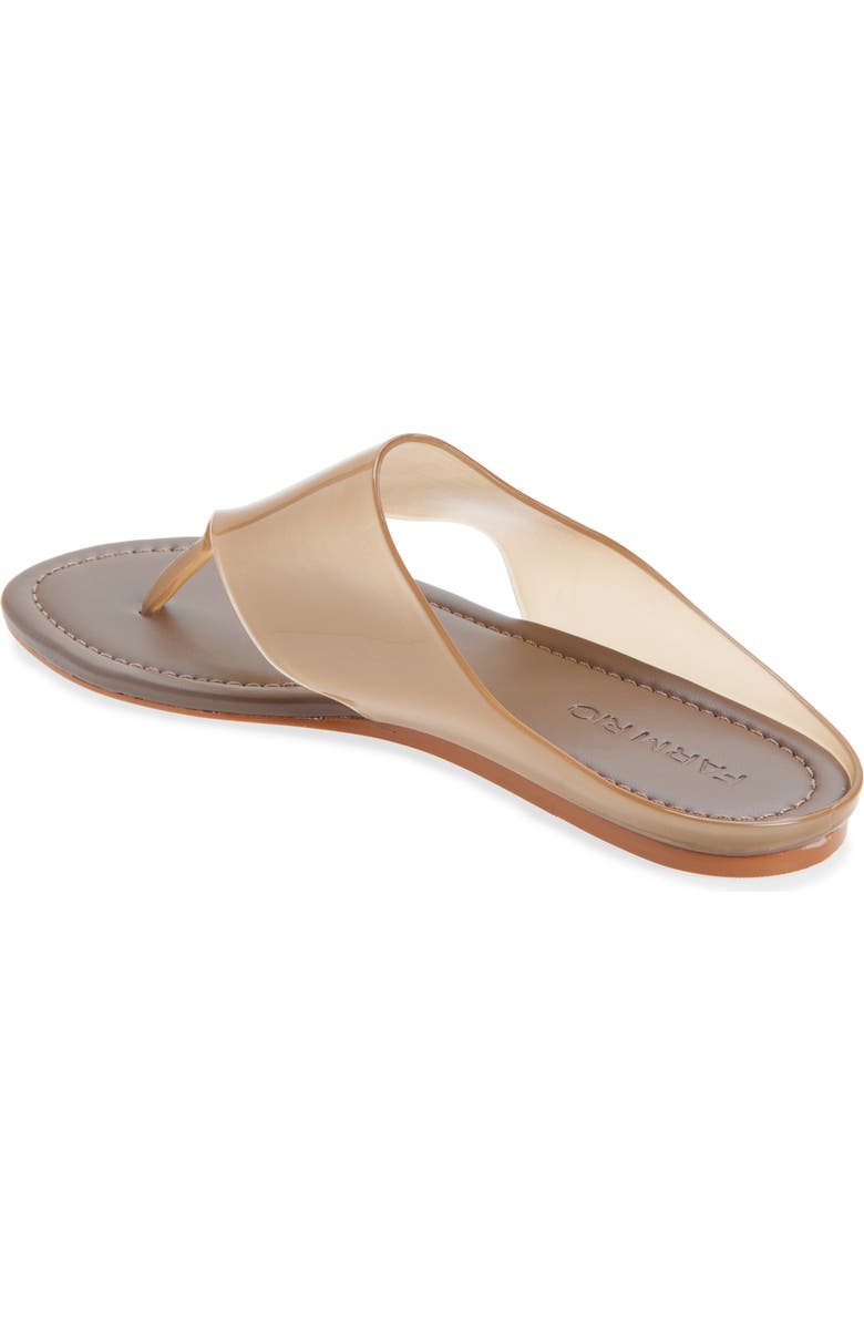 FARM Rio Jelly Flat Flip Flop, Alternate, color, Walnut