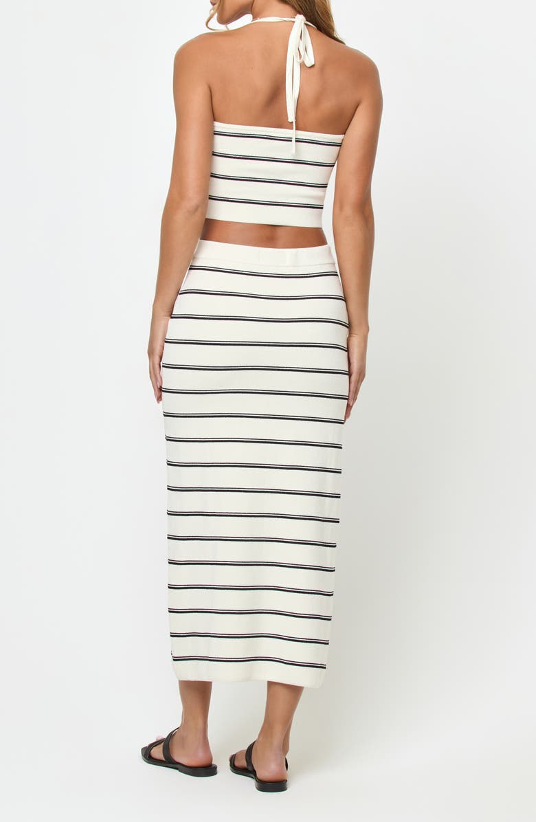 LSPACE Ravello Stripe Rib Cover-Up Skirt, Alternate, color, 