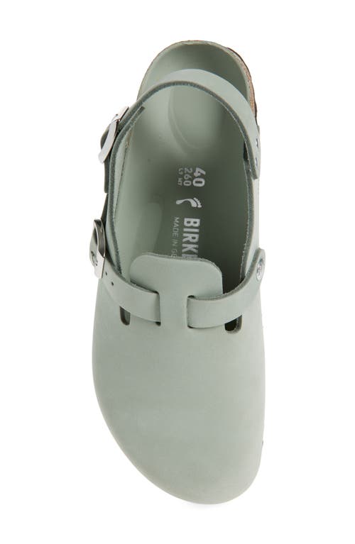 Birkenstock Sage Green Microfiber Tokyo Ii Slippers In Pure Sage