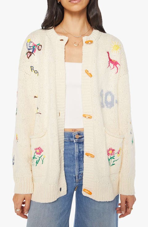 The Long Drop Embroidered Cardigan
