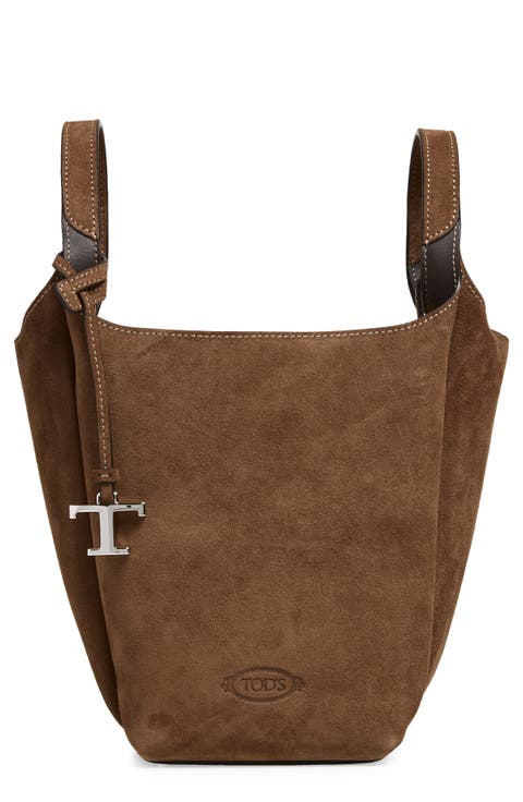 Mini Apa Suede Bucket Bag