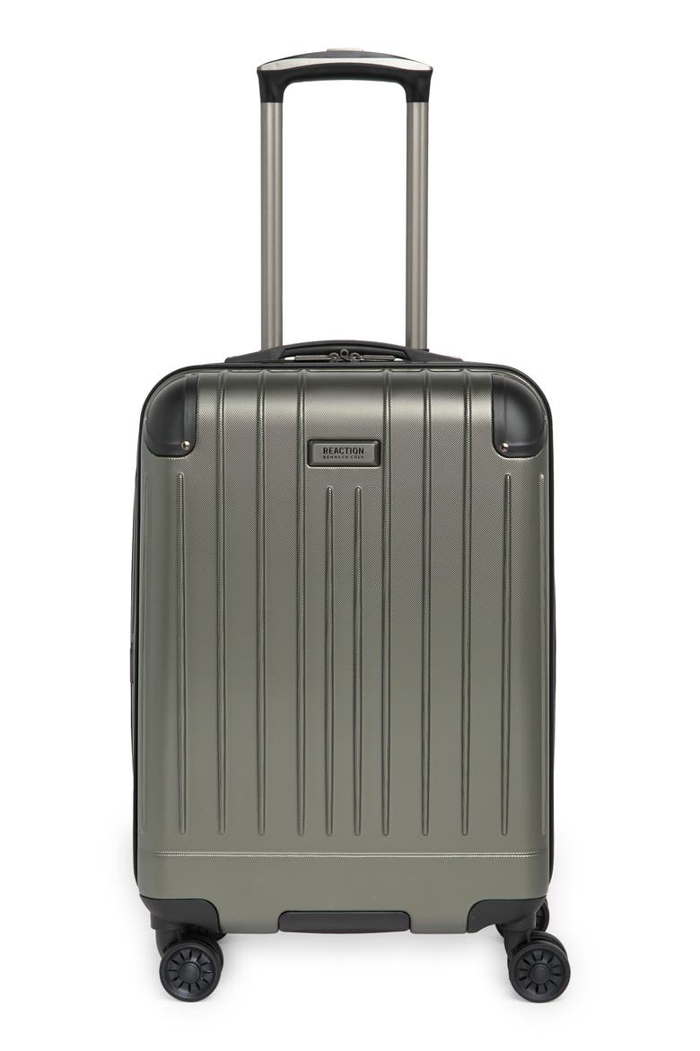 Flying Axis Collection 8-Wheel Spinner Carry-On Luggage, Main, color, SILVER