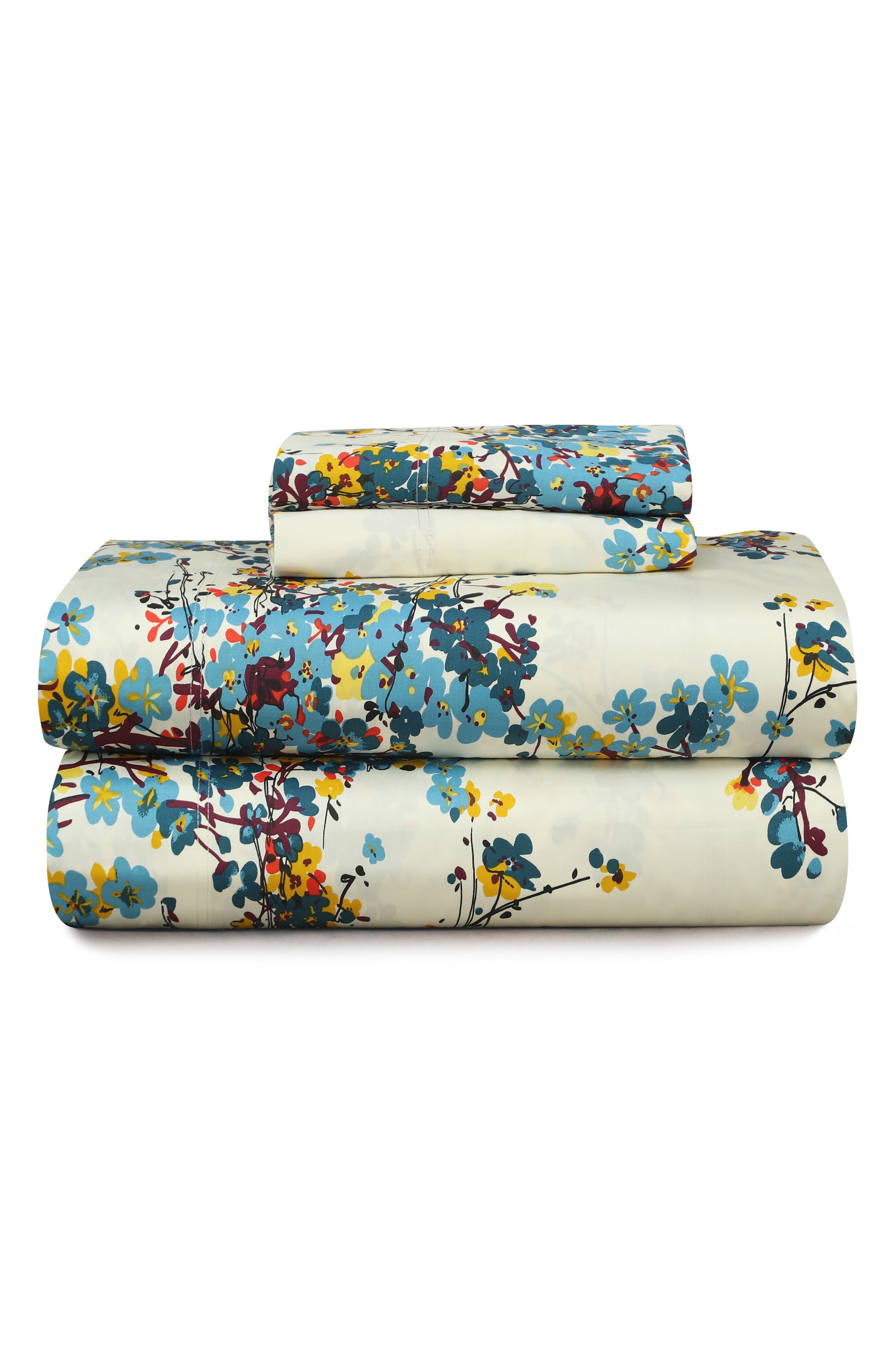 AZORES HOME Casablanca 300 Thread Count Cotton Sateen Sheet Set