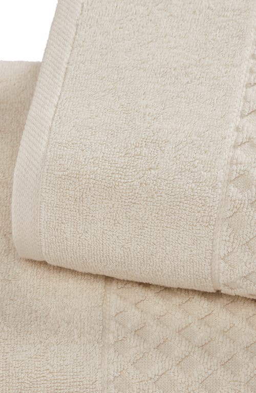 Woven & Weft 6-pack Diamond Textured Hand Towels In Brown