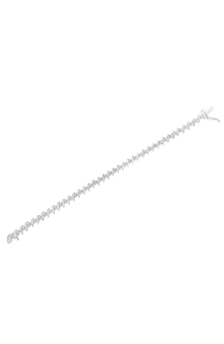Haus of Brilliance Silver 1/2 Cttw Diamond Miracle-Set Tennis Bracelet, Alternate, color, White