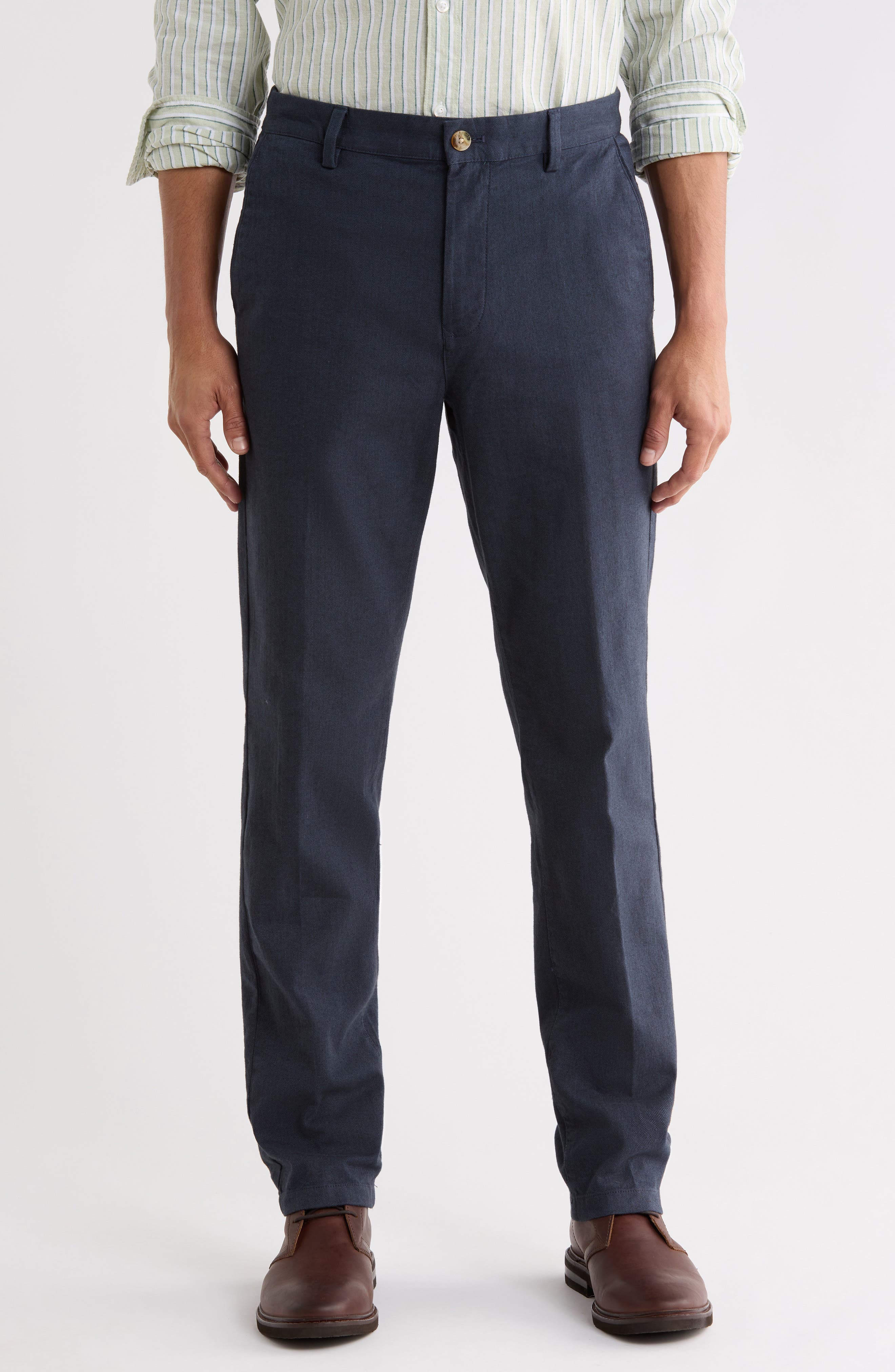 Soft Brushed Slim Leg Chino Pants