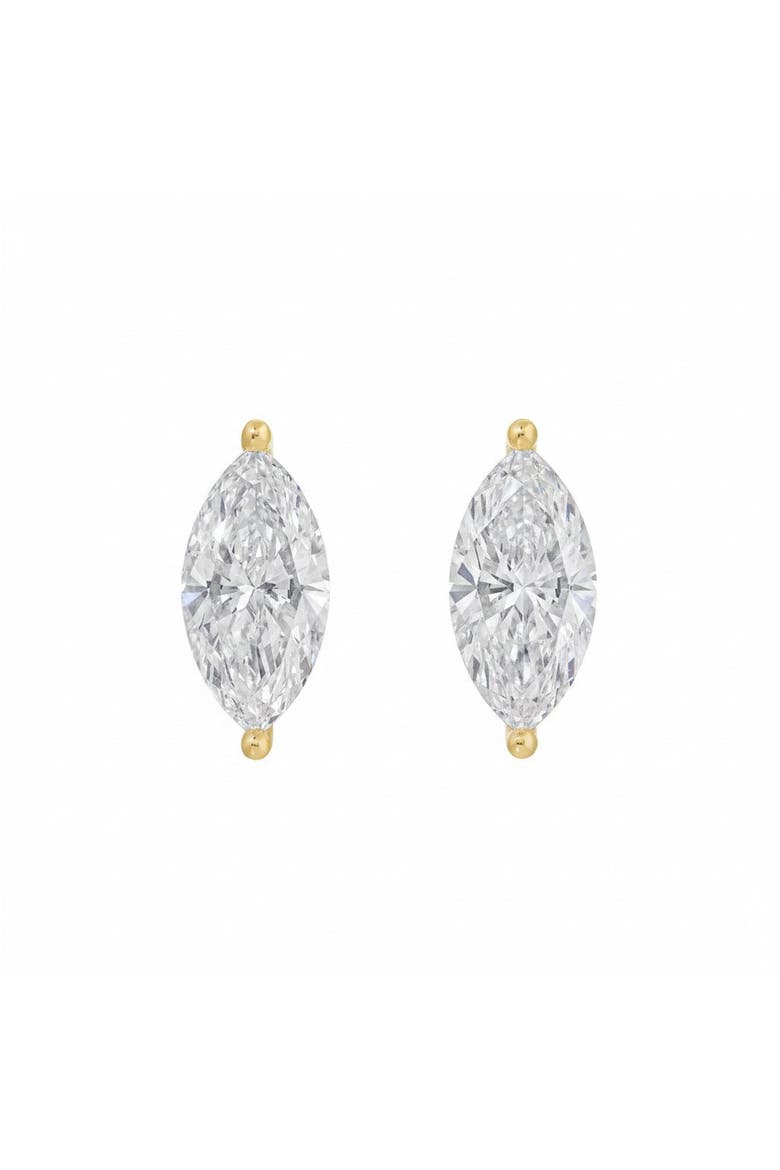 Lab Grown Diamond Marquise Stud Earring 14K, Main, color, 14K Gold
