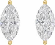 BY ADINA EDEN Lab Grown Diamond Marquise Stud Earring 14K