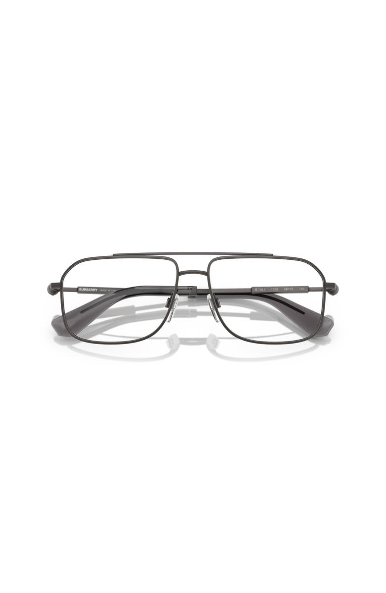Burberry 58mm Rectangle optical glasses, Alternate, color, Grey