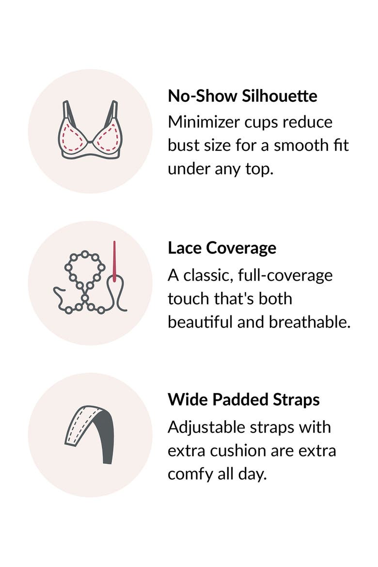 MagicLift® Minimizer Bra, Alternate, color, BROWN