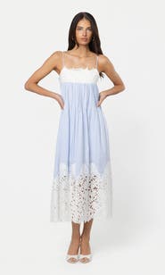 Generation Love Juniper Lace Combo Seersucker Dress