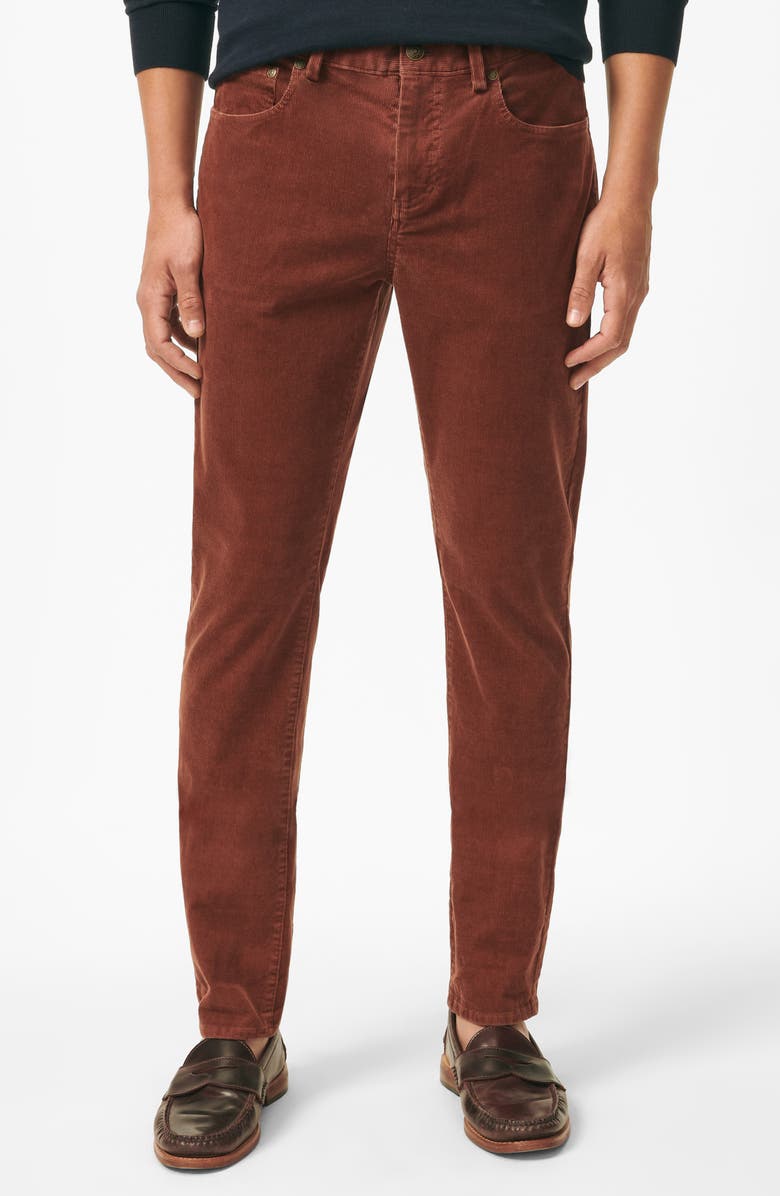 Brooks Brothers Slim Fit Five Pocket Stretch Cotton Corduroy Pants, Main, color, 