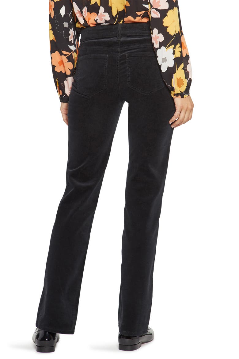 Marilyn Corduroy Straight Leg Pants, Alternate, color, BLACK