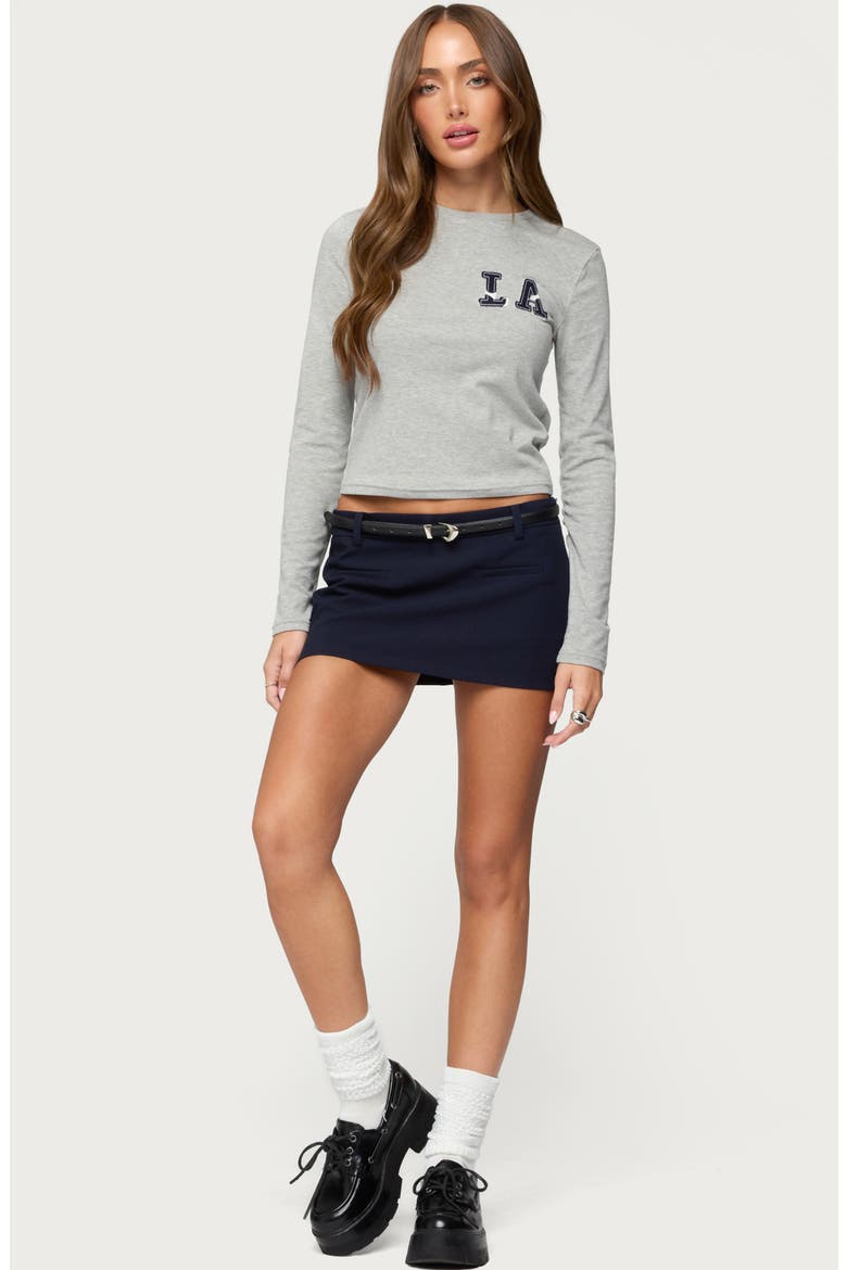 Wendie Tailored Miniskort, Alternate, color, NAVY