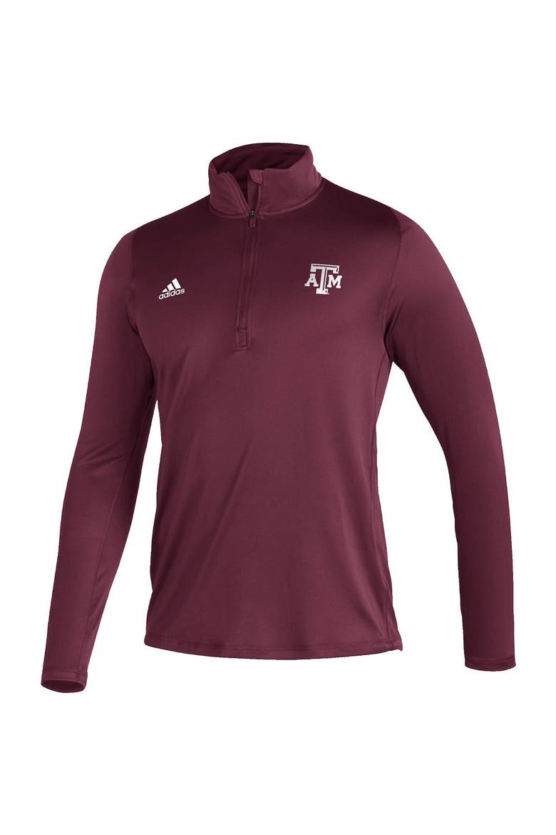 Men's adidas Maroon Texas A&M Aggies Freelift Sport Raglan Quarter-Zip Jacket, Alternate, color, Maroon
