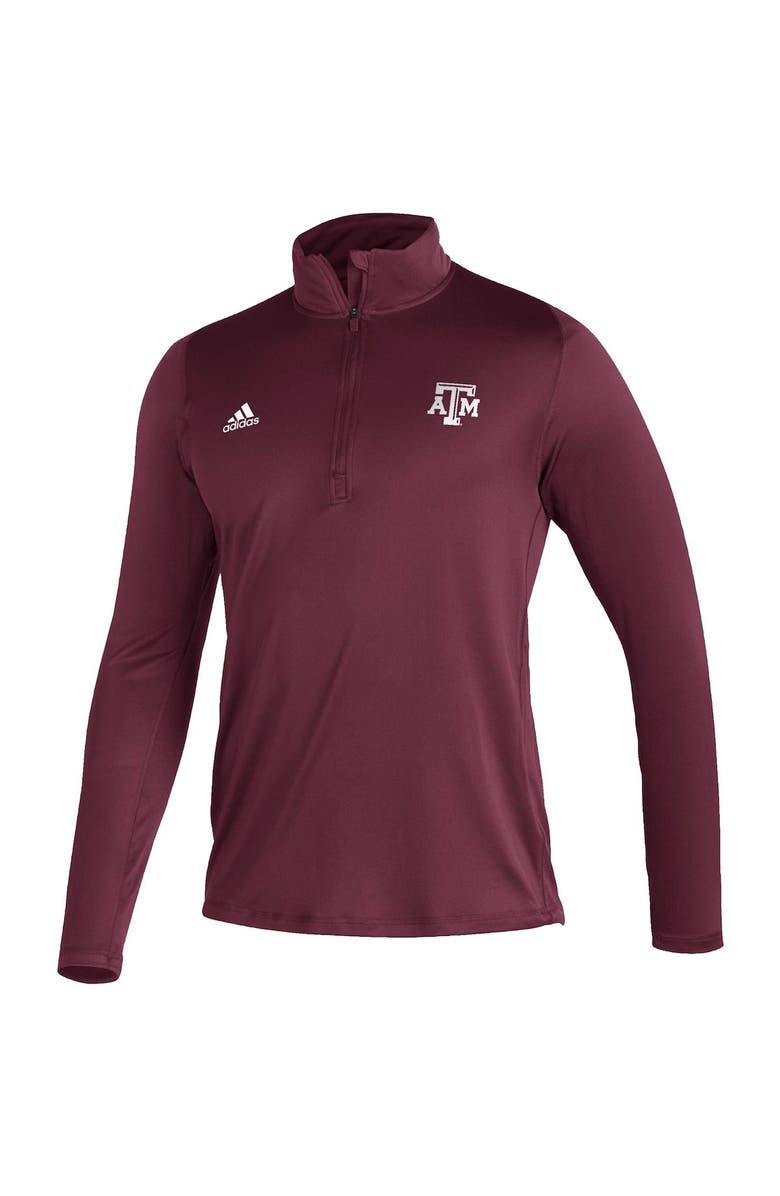 adidas Men's adidas Maroon Texas A&M Aggies Freelift Sport Raglan Quarter-Zip Jacket, Alternate, color, 