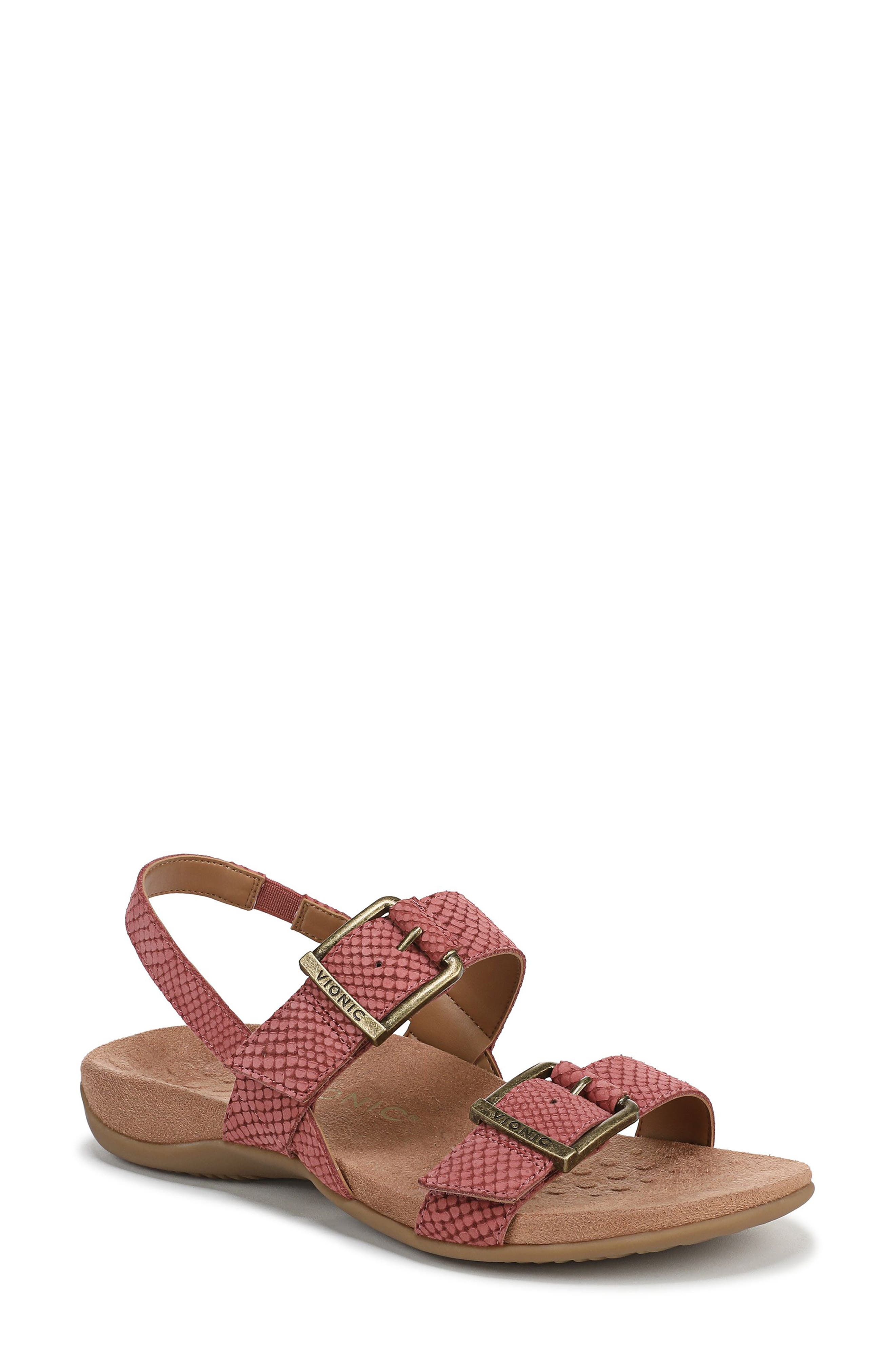 Vionic Reese Slingback Sandal, Main, color, Withered Rose