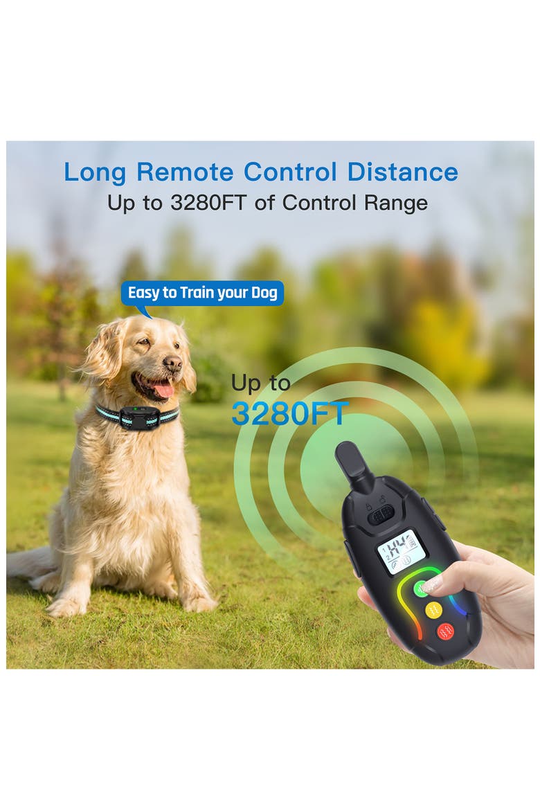Vibrange 1-to-2 Dog 450-Yard Range 16-Level Vibration and Sound Training Dog Collar, Alternate, color, BLACK