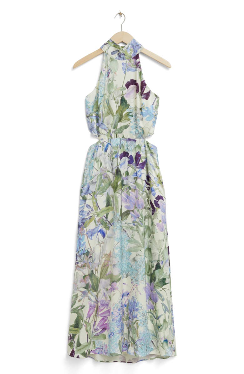 & Other Stories La Macy Floral Dress, Main, color, Blue