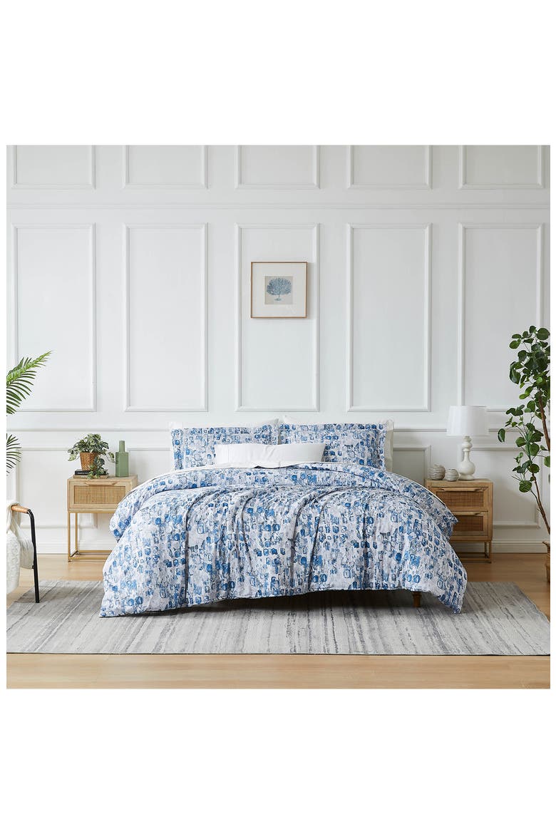 Rhythm Duvet Cover & Sham Set, Alternate, color, BLUE