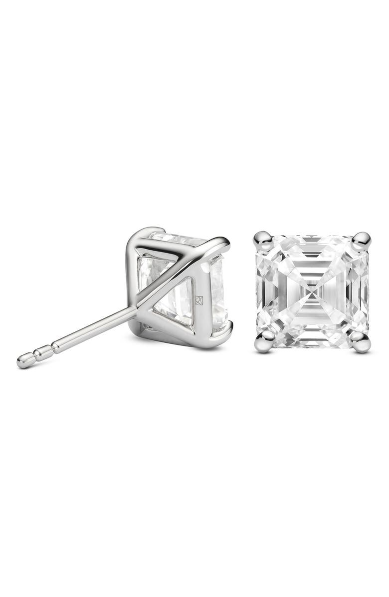 LIGHTBOX 4-Carat Asscher Cut Lab Grown Diamond Stud Earrings, Alternate, color, 