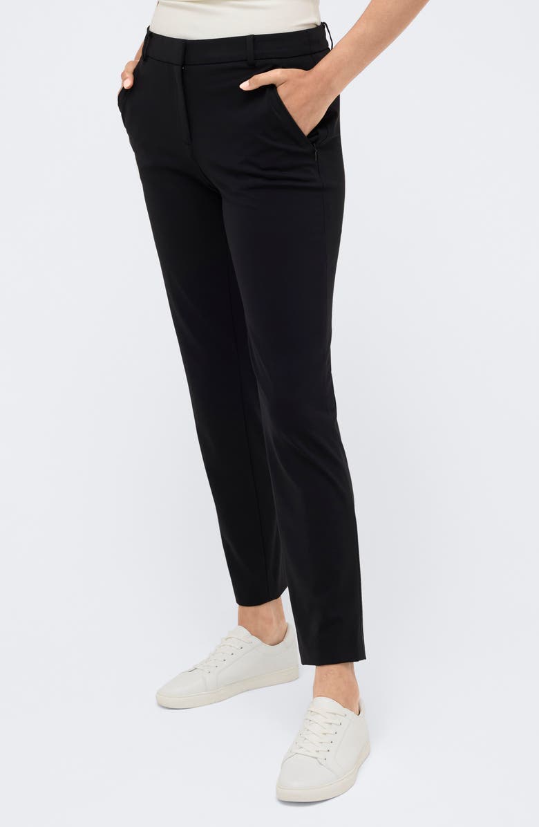 Kenneth Cole Slim Fit Ankle Pants, Alternate, color, Black