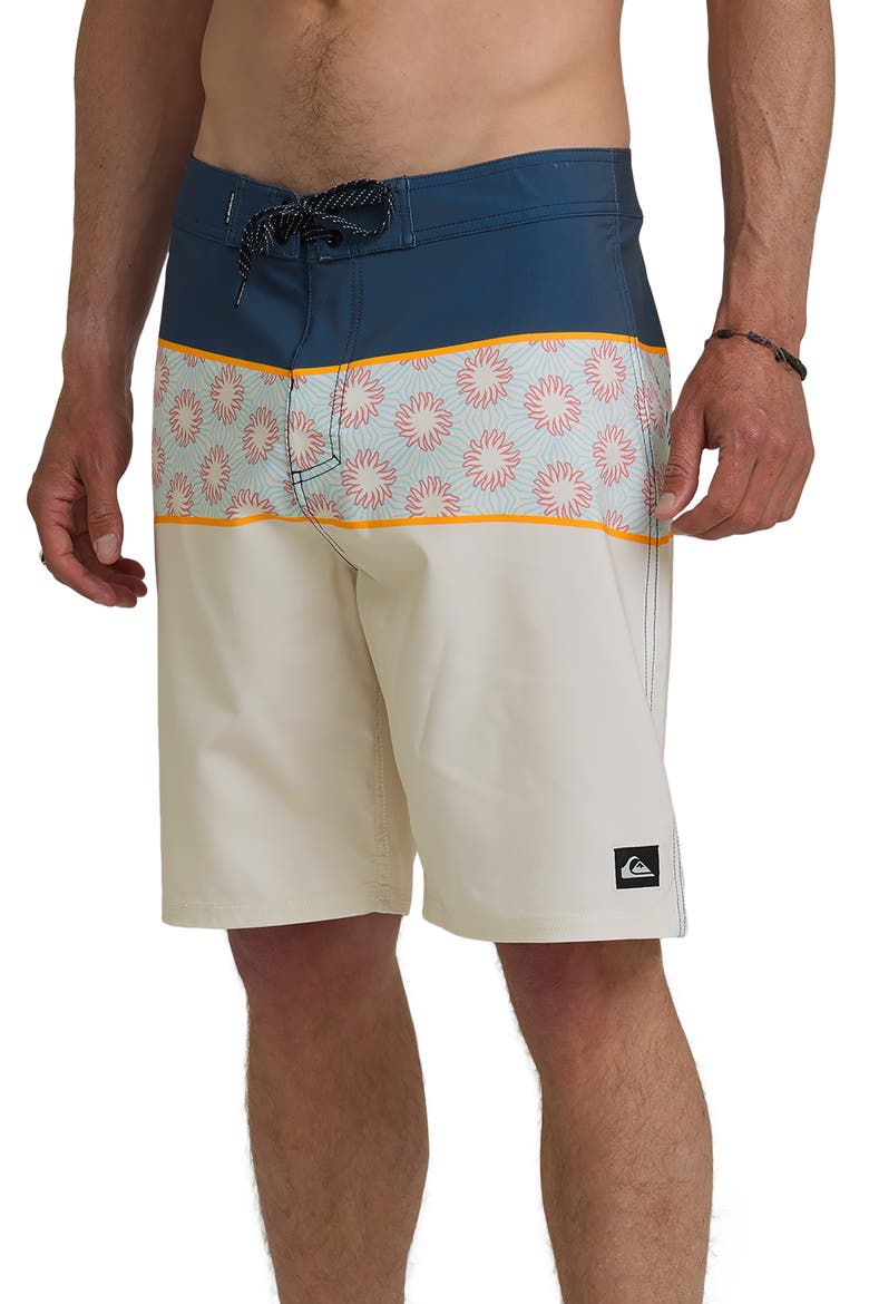 Surfsilk Panel 20" Board Shorts, Alternate, color, BONE WHITE