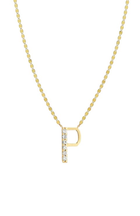14K Gold Initial Pendant Necklace