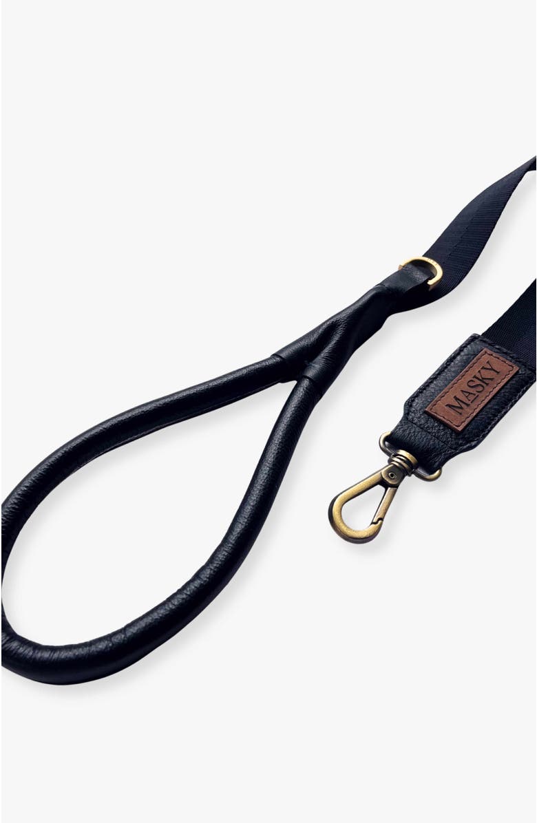 Masky Noir Leash, Alternate, color, Black