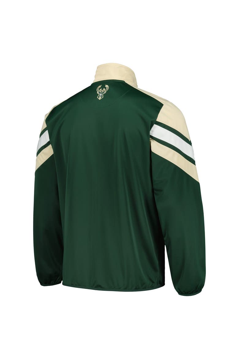 Men's G-III Sports by Carl Banks Hunter Green Milwaukee Bucks Game Ball Full-Zip Track Jacket, Alternate, color, Hunter Green