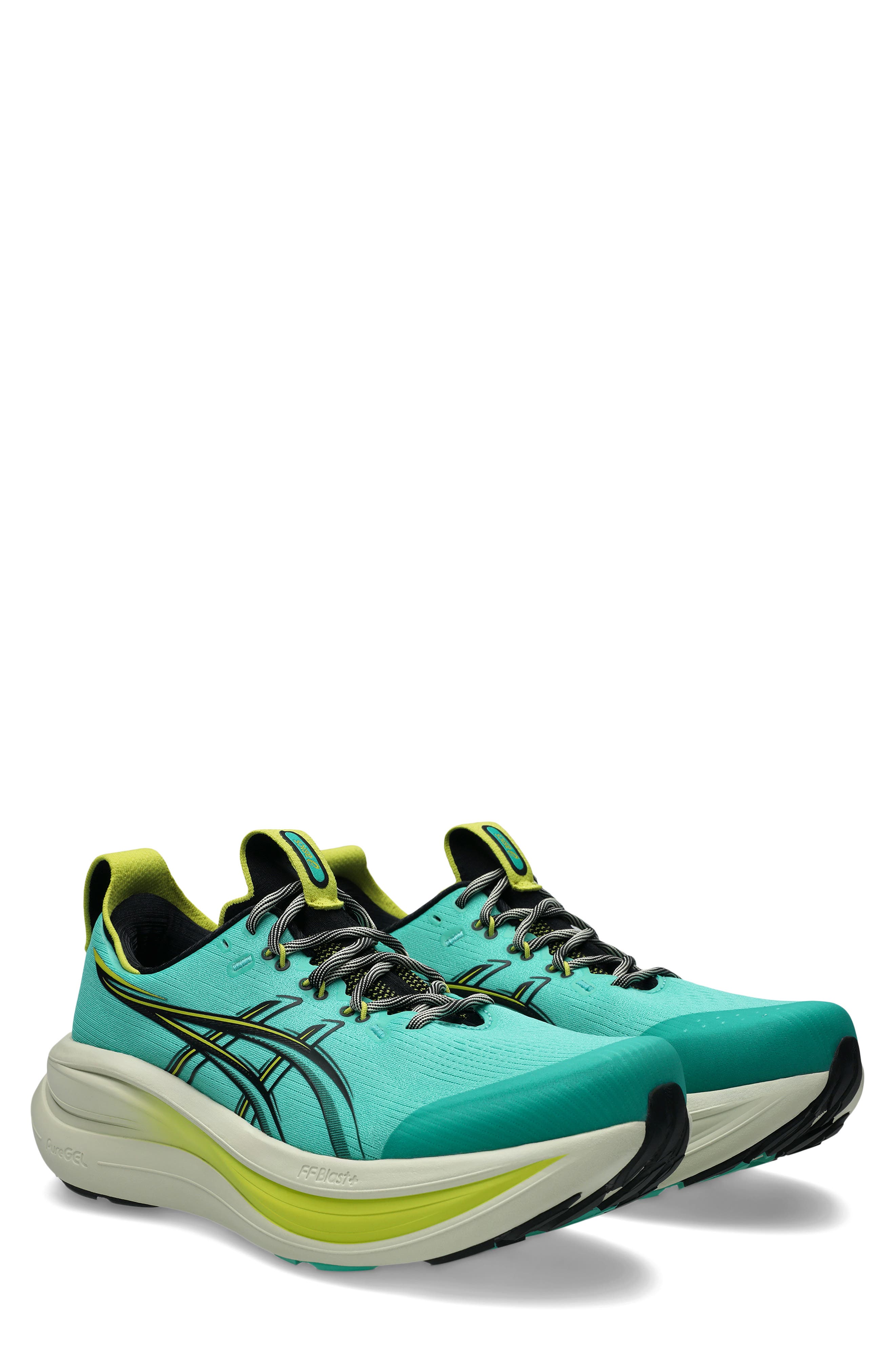 ASICS<sup>®</sup> GEL-NIMBUS<sup>®</sup> 28 TR Trail Running Shoe, Main, color, Aurora Green/Black
