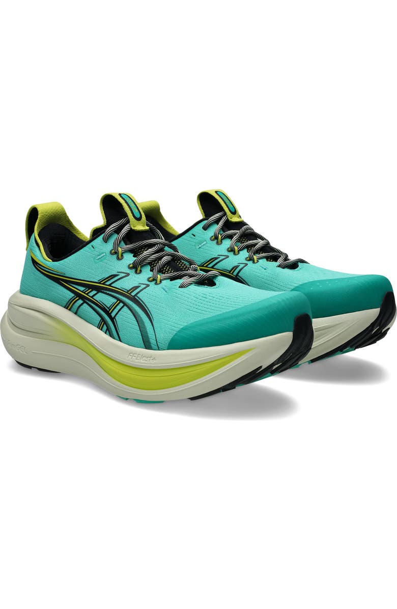 ASICS<sup>®</sup> GEL-NIMBUS<sup>®</sup> 28 TR Trail Running Shoe, Main, color, Aurora Green/Black