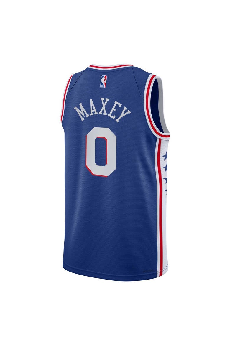 Youth Nike Tyrese Maxey Royal Philadelphia 76ers Swingman Jersey - Icon Edition, Alternate, color, Royal