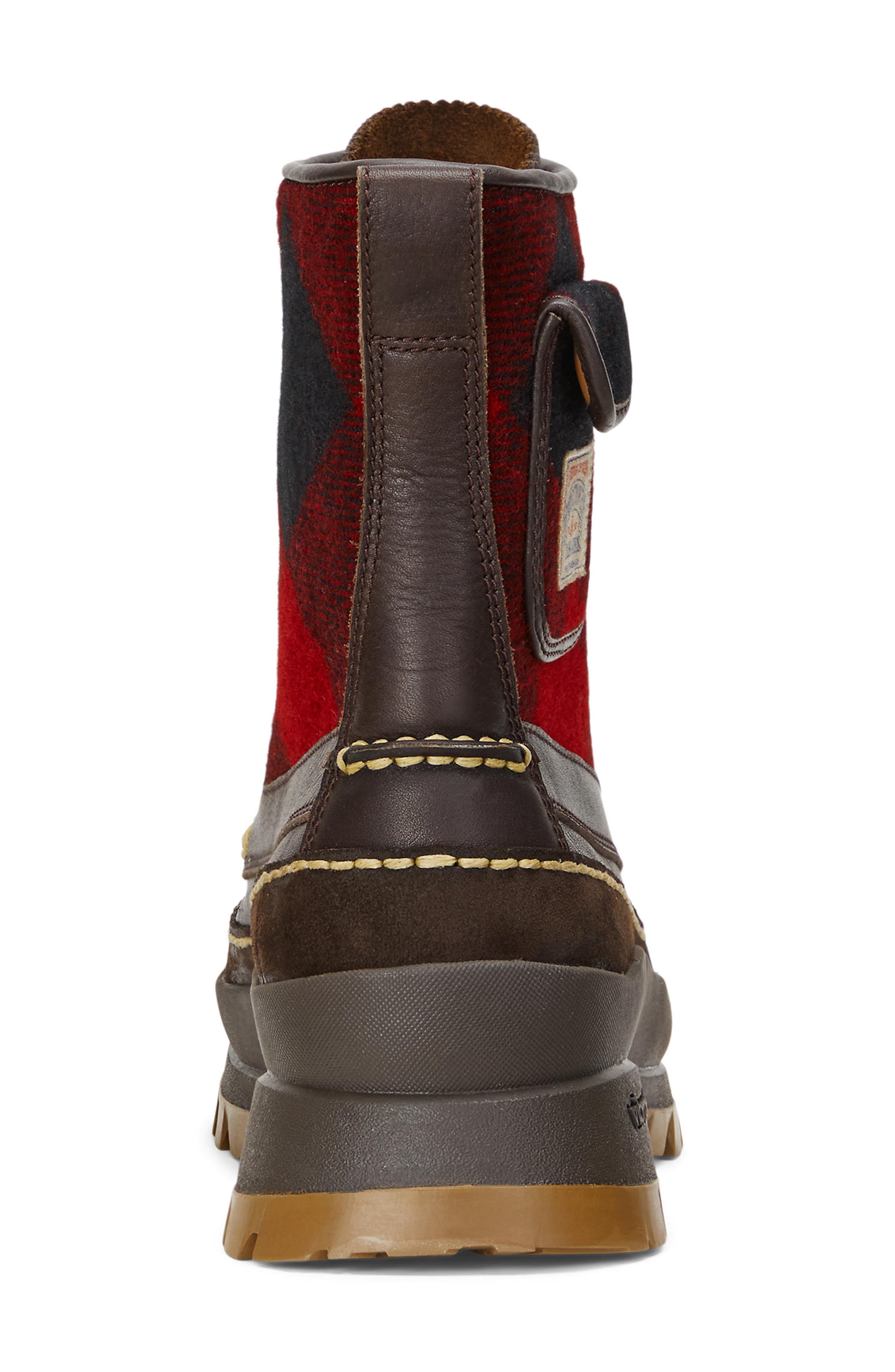 Polo Ralph Lauren Lug Sole Leather Boot, Alternate, color, 