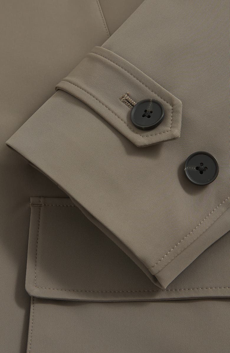 Reiss Player Water Resistant Coat, Alternate, color, Mushroom Brown