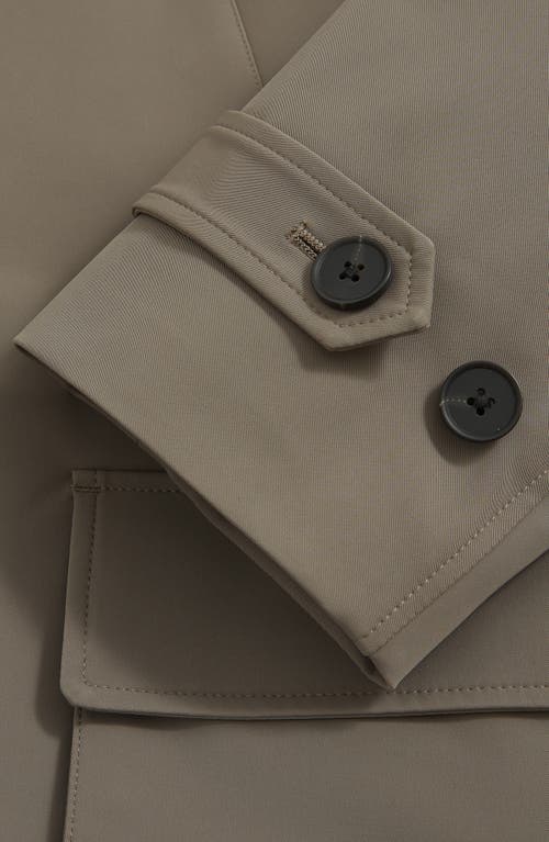 Reiss Player Water Resistant Coat In Brown